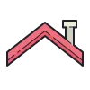 Icone de travaux d'habillage de dessous de toit