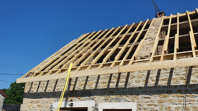 Installation de toiture en tuiles